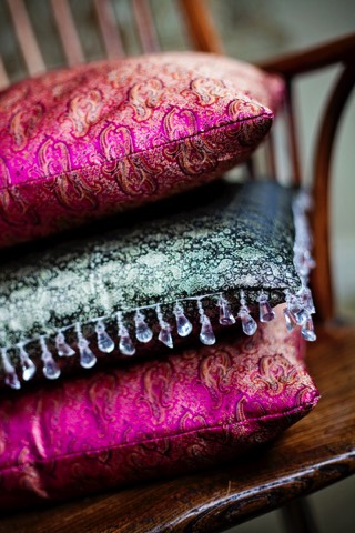 cushion and blanket
