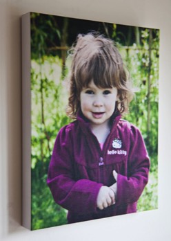 Canvas of young girl