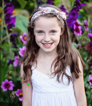 Girl in garden
